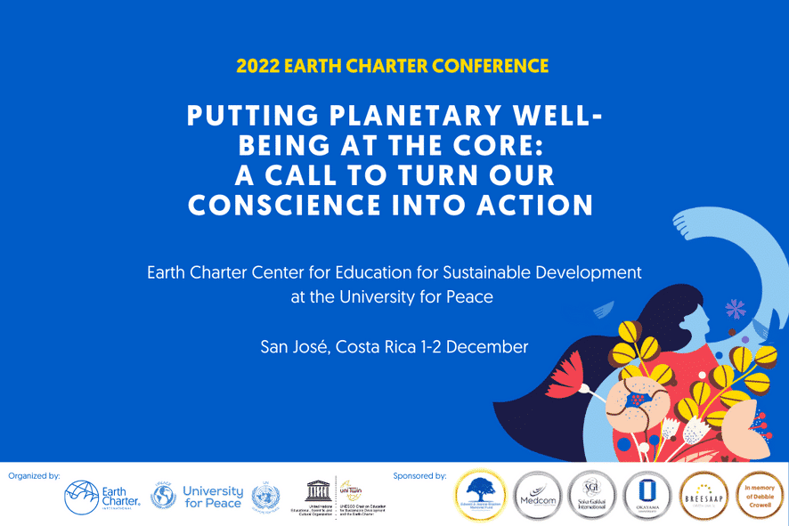 2022 Earth Charter Conference Putting Wellbeing at the