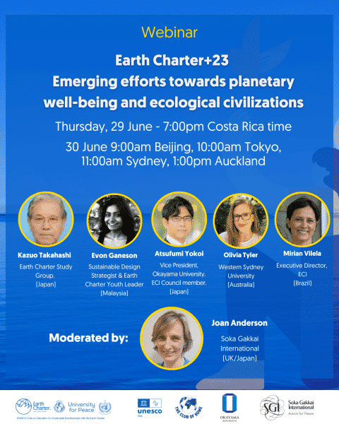 Webinar: East and West Dialogue on Ecological Civilization - Earth Charter